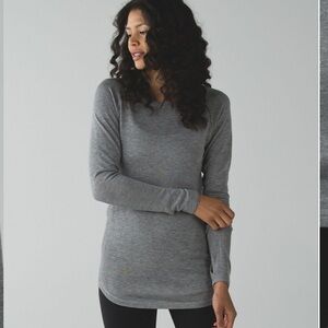 Excellent Condition Lululemon Sunshine Coast Grey Sweater Cashmere Blend Sz. 2